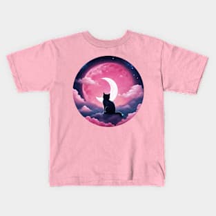 Moon Cat Kids T-Shirt